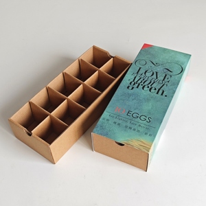 Caja de Regalo de Cartón Corrugado Kraft Ecológica Personalizada de Alta Calidad para Huevos, con Laminado Mate, Reutilizable y Reciclable - Product Image 3