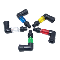 Capuchon de bougie d'allumage LED universel coloré pour moto, capuchon de bobine en caoutchouc pour scooter avec lumière, capuchon de bobine d'allumage pour motos