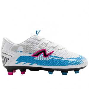 Chaussures de football personnalisées Society Chuteira de haute qualité en cuir pour senior, respirantes, pour hommes et juniors, bottes de football à lacets - Product Image 4