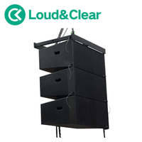 Système de sonorisation professionnel Line Array 1000W RMS 131dB SPL max pour festivals de musique, concerts en direct et spectacles en extérieur