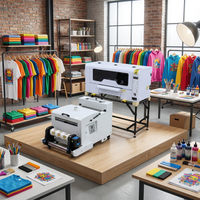 Impresora DTF A3 Más Vendida, XP600 I1600 I3200, Máquina de Impresión de Camisetas Todo en Uno con Secador Agitador, Transferencia de Calor para Prendas