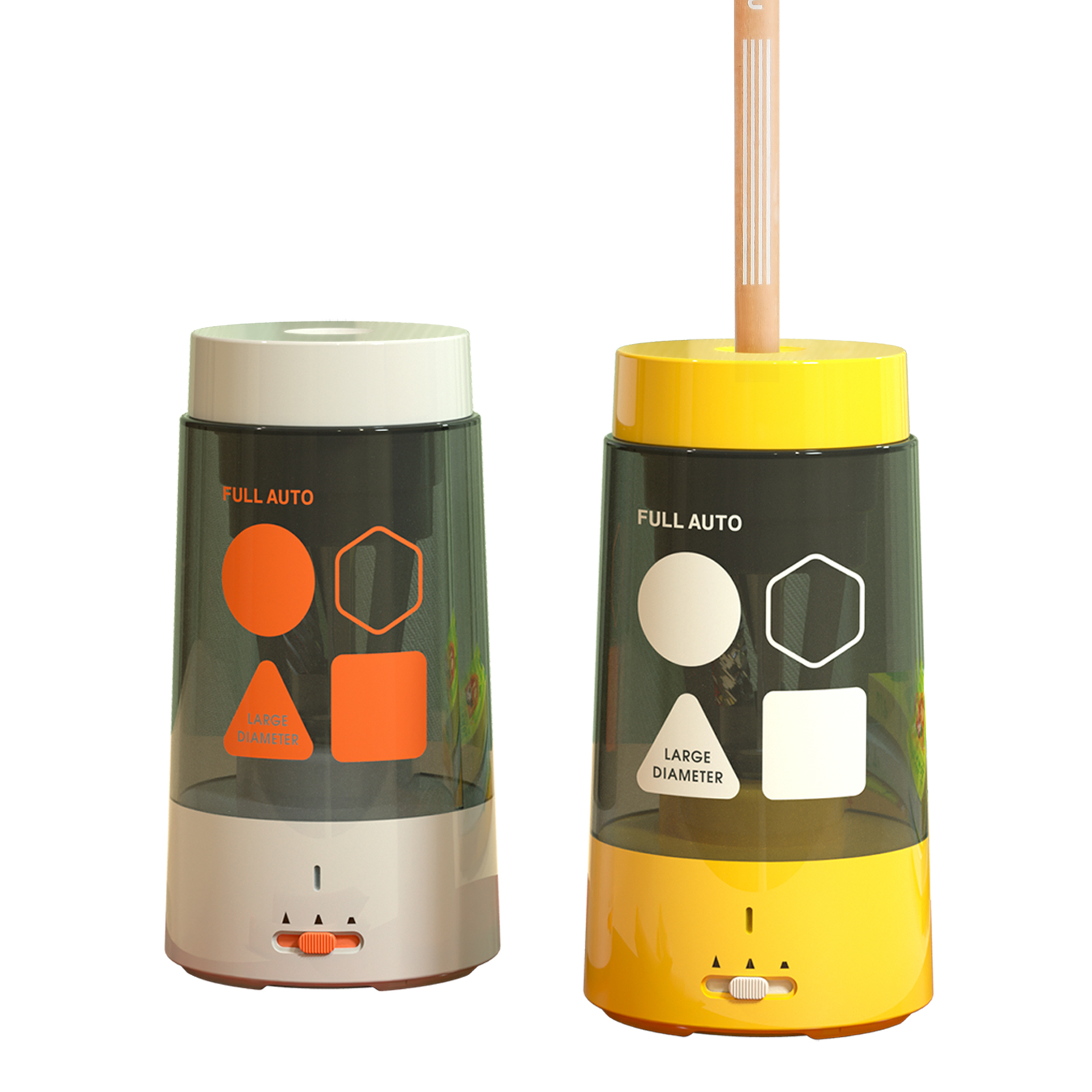 Полностью автоматическая ручка-точилка MD6221 MD6222 Mideer, большой толстый стержень, Большой треугольник, перезаряжаемая, для начальной школы, сезон