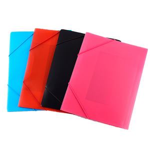 Bán buôn tùy chỉnh A4 Pp tập tin tài liệu thư mục dây đai đàn hồi không thấm nước văn phòng văn phòng phẩm logo in trường zhanma thương hiệu - Product Image 1