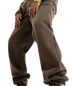 <span class=keywords><strong>Pantaloni</strong></span> <span class=keywords><strong>Tuta</strong></span> Unisex Casual <span class=keywords><strong>Felpati</strong></span> di Alta Qualità con Logo Personalizzato, Autunno Inverno, Vendita all'Ingrosso, 350-400gsm, Pesanti con Polsini Elastici - Product Image 2