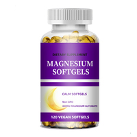 Capsule molle de magnésium OEM/ODM, marque privée, complément alimentaire végétarien