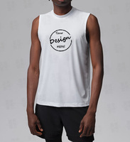 Camiseta Deportiva sin Mangas para Hombre, de Secado Rápido, Alta Elasticidad, 88% Poliéster, 12% Elastano, Ajustada al Cuerpo, para Gimnasio y Entrenamiento