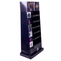 Soporte de exhibición de papel de cartón reciclable personalizado de alta calidad para productos de belleza para hombres, venta al por menor cuadrada para publicidad Pop