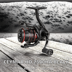 โอคุมะ CHD-2500HA เซย์มาร์ <span class=keywords><strong>HD</strong></span> 2500HA รอกสปินนิ่งมือซ้ายอะลูมิเนียม 3.2 ออนซ์สีดำระบบสองความเร็วเคลือบป้องกันการกัดกร่อน - Product Image 2