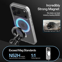 Coque de téléphone transparente en TPU+PC avec logo personnalisé OEM d'usine, anti-chute, magnétique, pour iPhone 18pro 18promax, aimant N52
