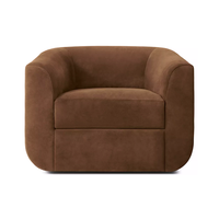 Canapé au design classique pour salon, fauteuil en cuir de luxe, fauteuil club avec coussin moelleux, personnalisable pour appartement