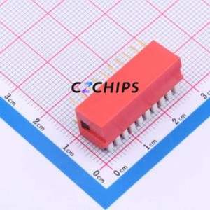 SMQP-10R-TP DIP Switch Switch ( Type: Piano Key )( Number of Switch Sections: 10 )( Lead Spacing: 2.54mm ) - Product Image 2