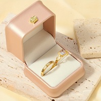Modeschmuck-Ringsets Maßgefertigte Massive 18K Vergoldete Edelstahlringe