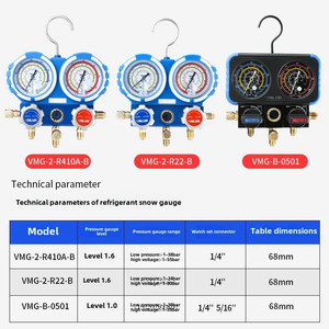 Vente directe d'usine, réfrigérant R134a, manuel <span class=keywords><strong>automobile</strong></span>, addition de fluor en extérieur, montre VMG-2-R410A-B, double plastique, usage domestique - Product Image 3