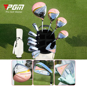Ensemble complet <span class=keywords><strong>de</strong></span> clubs <span class=keywords><strong>de</strong></span> <span class=keywords><strong>golf</strong></span> <span class=keywords><strong>pour</strong></span> femmes droitier débutantes PGM LTG079, 11 clubs, driver en titane - Product Image 1