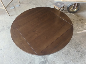 Hot-bán nối dài vòng trắng sồi óc chó màu gỗ bàn ăn <span class=keywords><strong>Top</strong></span> mở rộng vòng bàn gỗ <span class=keywords><strong>Top</strong></span> - Product Image 3