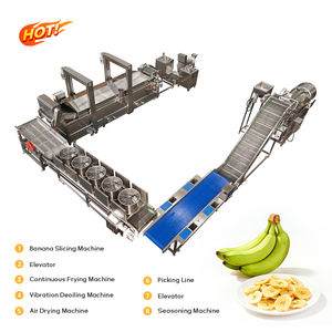 Ligne de production de chips de banane semi-automatique de qualité supérieure, pelage de banane, acier inoxydable 304, capacité de 30 à 50 kg/h, stable - Product Image 2