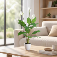 Plante artificielle en pot personnalisable, plantes artificielles avec pots, plantes d'intérieur artificielles réalistes pour la décoration d'hôtel, de bureau et de maison