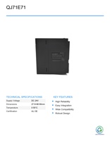 Módulo de Comunicación Ethernet Serie Q M-ITSUB PLC QJ71E71-100 Usado, Controlador Lógico Programable para Automatización Industrial