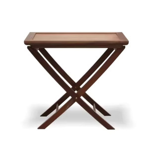 Plateau sur pied Maha avec design minimaliste du milieu du siècle Prix de gros Cadre en bois de teck pour la décoration de la maison - Product Image 1