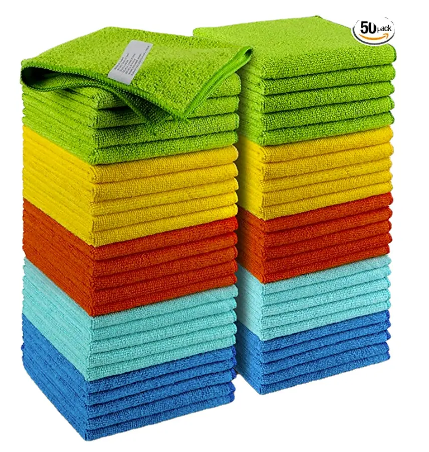 Detalhamento de toalhas de microfibra para lavar e limpar carros, toalhas de lavagem para tecido 40x40, tecido de alta qualidade para lavar e secar
