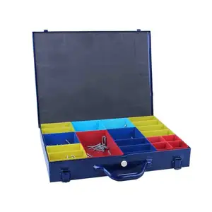 Manufacturer Competitive Price Portable Metal Tool Case Metal hardware storage kit With detachable parts