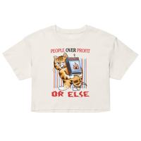 OEM ODM People Over Profit Crop top pour femmes