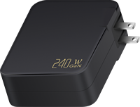 Chargeur mural pliable USB-C 240 W ultra-rapide et premium pour iPhone et MacBook