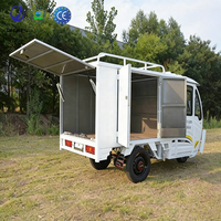 Tricycle électrique pour le transport alimentaire, scooter de livraison à trois roues, cabine fermée, best-seller, tricycle électrique de fret urbain