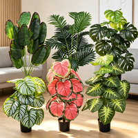 Palmier artificiel, Monstera artificiel, Bananier artificiel sans pot pour les événements de mariage, la décoration de la maison et des hôtels