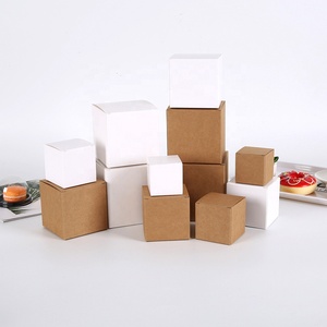 Scatole Quadrate in Carta Kraft Bianca da <span class=keywords><strong>5</strong></span> 6 7 <span class=keywords><strong>8</strong></span> 9 10 <span class=keywords><strong>cm</strong></span>, Confezioni Vuote per Caramelle e Regali, per Eventi Aziendali e Feste - Product Image 1