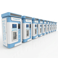 Máquina expendedora de agua RO de alta capacidad 1000GPD para gasolineras y lavaderos de autos con gabinete resistente a la intemperie