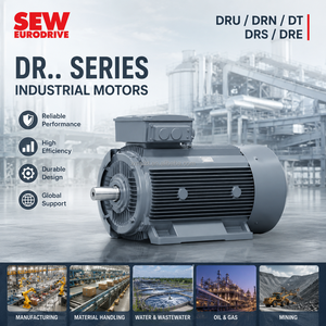 Motore a induzione CA SEW EURODRIVE <span class=keywords><strong>DRN</strong></span>/DRS/DT/DR 63MS4 63M4 0.12kW 0.18kW 4 poli IE3 B3/B5 400V 50Hz IP54 - Product Image 1