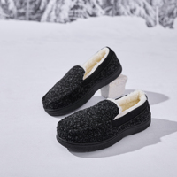 Fabricant de chaussures d'intérieur d'hiver pour hommes, mocassins en peluche à la mode, semelle en mousse à mémoire de forme TPR, sur mesure OEM