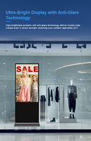 Staande Staande Commerciële Lcd Reclame Scherm Led Display 43/49/55/65 Inch Digitale Poster Digitale Bewegwijzering Speler Kiosk