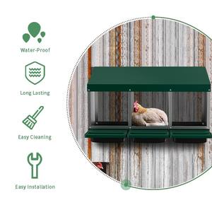 Haimu Chicken Nesting Box 3 Agujeros Pollos Huevos Poner Nido Cajas para Gallinas Patio Trasero Granja - Product Image 3