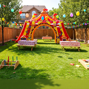 Arco Inflable Publicitario para Exteriores Yuedong de 35 pies, Arco Inflable con Temática de Circo para un Marketing Efectivo - Product Image 1