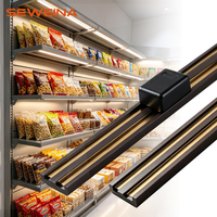 Solution d'éclairage OEM ODM : Rail de guidage magnétique conducteur flexible pour éclairage de vitrine