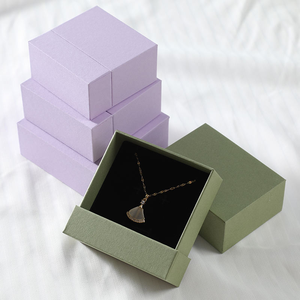 Double-Layer Square Jewelry Drawer <b>Box</b> with Foam Insert for Stud <b>Earrings</b> Necklace Luxury <b>Gift</b> Packaging - Product Image 1
