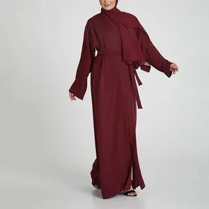 Bán Buôn Ả Rập Casual Mở Abaya Thổ Nhĩ Kỳ Jilbab Dubai Dài Hồi Giáo Phụ Nữ Hồi Giáo Dresses Std1040