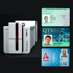 <span class=keywords><strong>Imprimante</strong></span> de cartes d'identité haute vitesse Evolis Primacy 2 avec lamination 300/600 dpi, <span class=keywords><strong>imprimante</strong></span> de badges <span class=keywords><strong>PVC</strong></span> recto-verso pour employés d'entreprise - Product Image 1