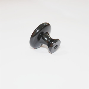 Furniture Handle And <b>Knob</b> Zinc Alloy Round Single Hole <b>Black</b> Minimalist Drawer Pull Durable - Product Image 4