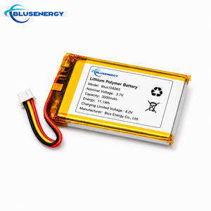 แบตเตอรี่ลิเธียมไอออนโพลิเมอร์แบบชาร์จได้ OEM ODM MSDS 104065 3000mAh 3.7V ขายส่ง - Product Image 1