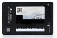 Lancement mondial exclusif : autocollants pour cartes de débit viralisés, fabrication directe usine, autocollants personnalisés en vinyle mat pour cartes de crédit