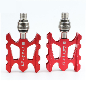 Hợp Kim Nhôm Xe Đạp Nhanh Chóng Phát Hành Đạp Đường Xe Đạp Gấp Xe Đạp Bàn Đạp Cho Gấp Xe Đạp Xe Đạp Phụ Tùng Màu Đen, Đỏ, Bạc - Product Image 4