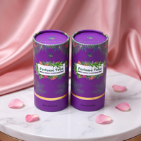 Emballage personnalisé en tube de papier biodégradable, boîte en kraft de luxe pour parfum, cosmétique, lotion, OEM, toutes tailles