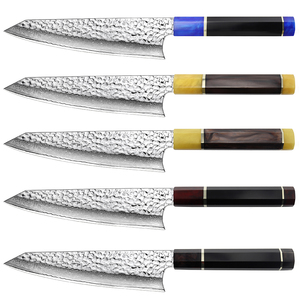 Cuchillo de <span class=keywords><strong>Chef</strong></span> Damasco, hoja de martillo de 67 capas, nuevo - Product Image 1