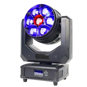 New 7pcs 40W Quad LED Mini Wash Moving Head Light Dj Disco Club With Pixel Control
