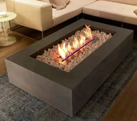 Produit phare : Grande cheminée à gaz extérieure, foyer de table robuste pour bois combustible, garantie 5 ans