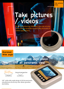 Digital Pintu <span class=keywords><strong>Viewer</strong></span> Peepehole Kamera Cam Bel Pintu Video Visual Elektronik Penampil BS-MK24 - Product Image 3