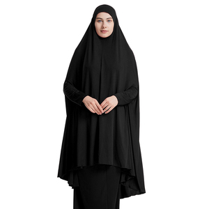 Traditionele islamitische khimar lange hoofddoek halve lichaamsbedekking Ramadan Eid Arabisch Dubai moslima's gebedskhimar hijab met mouw - Product Image 2